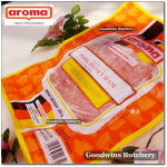 Aroma Bali frozen pork HAM HONEY half cut as steaks 1cm 3/8" (price/pack 5pcs 1kg)